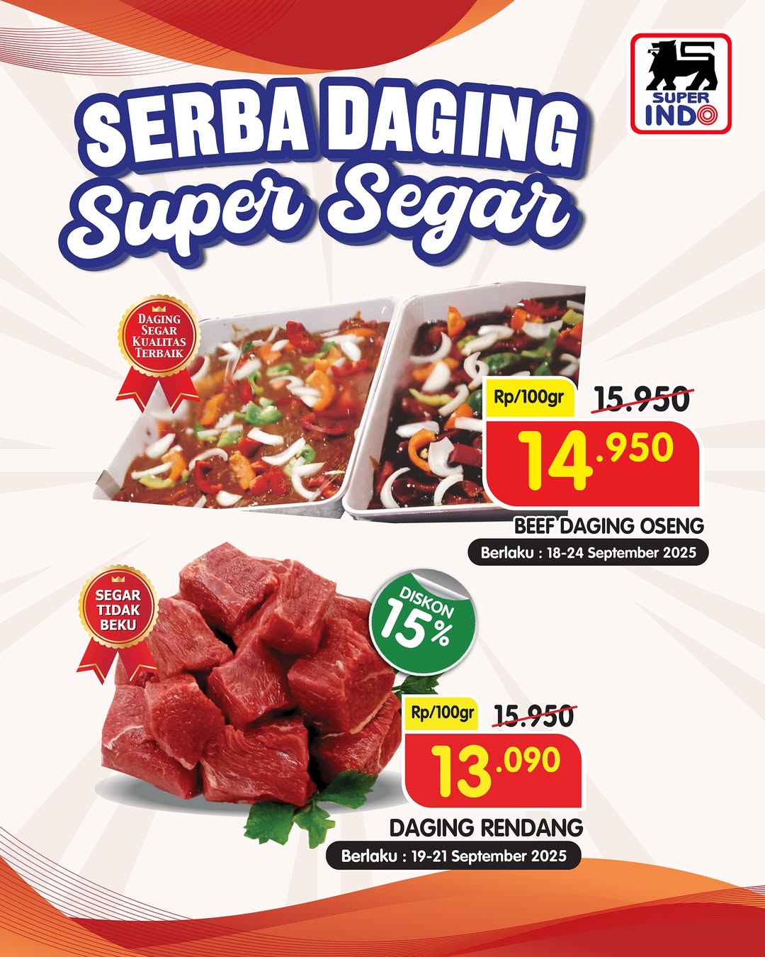 Serba Daging Superindo. (instagram superindo)